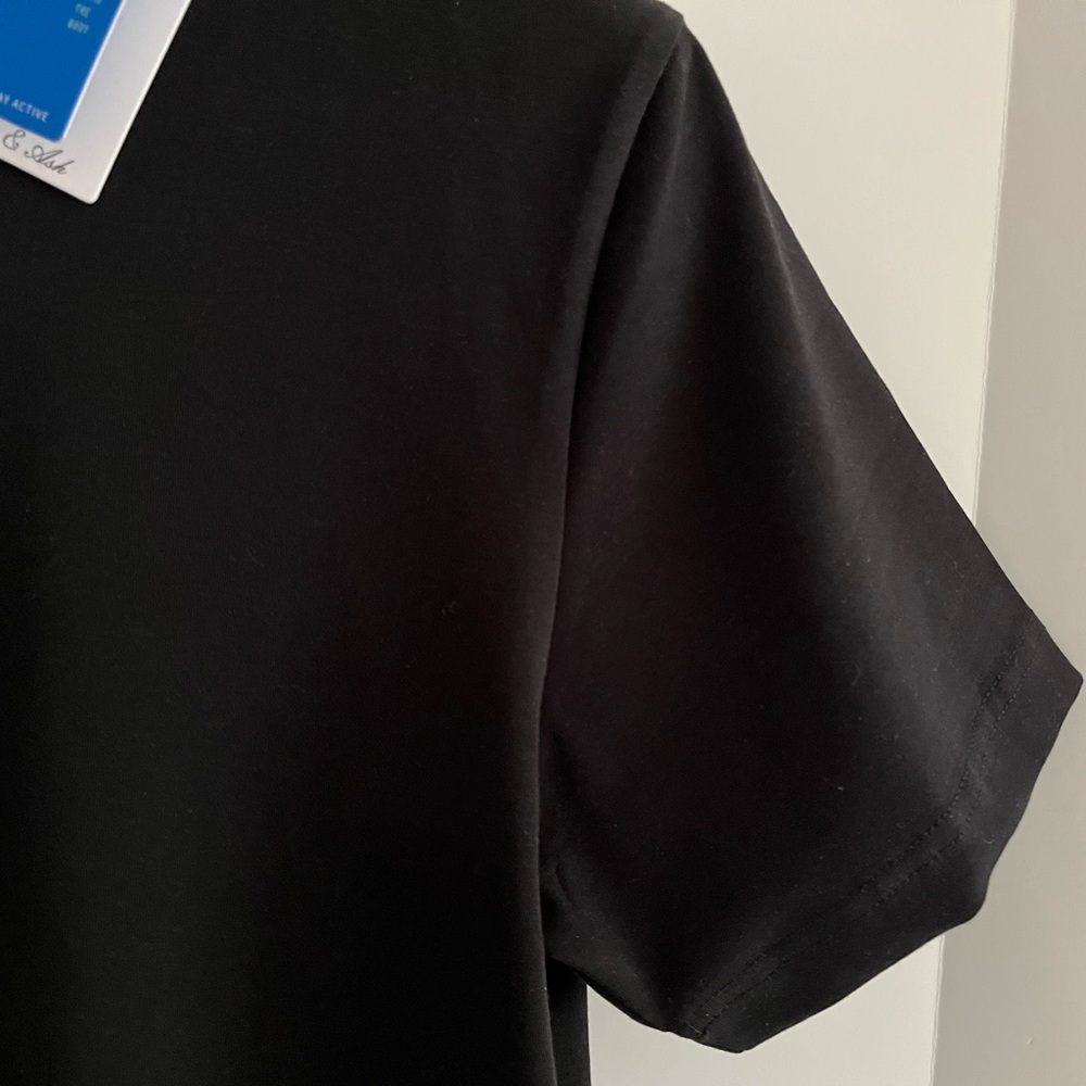 Porter & Ash 95% Cotton 4-way Stretch Short Sleeve Crew Neck Casual Top/Teeshirt - Picture 6 of 9